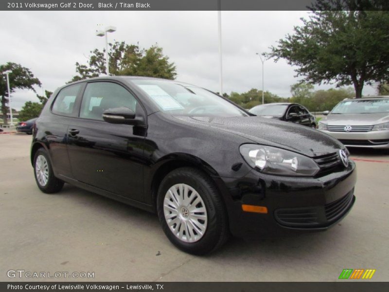 Black / Titan Black 2011 Volkswagen Golf 2 Door
