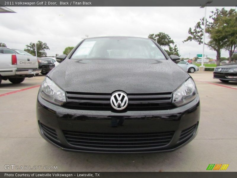 Black / Titan Black 2011 Volkswagen Golf 2 Door