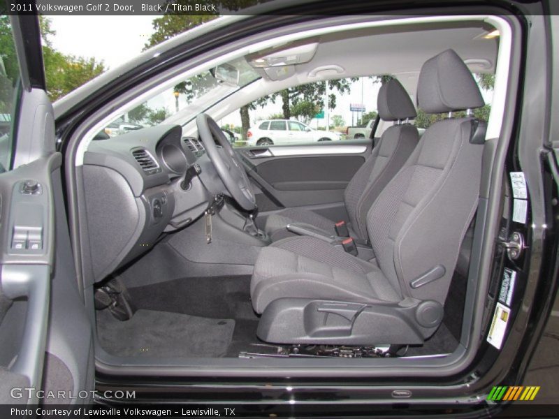  2011 Golf 2 Door Titan Black Interior