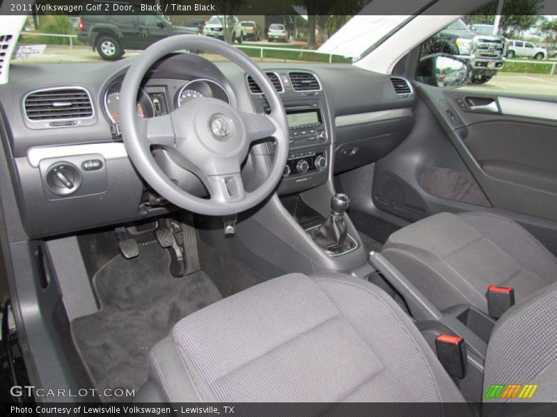  2011 Golf 2 Door Titan Black Interior