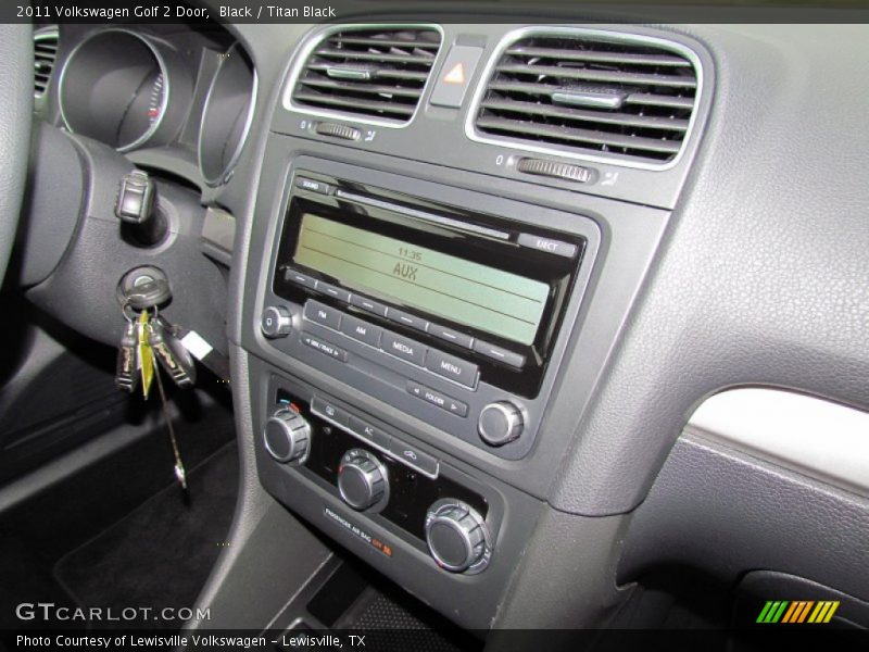 Black / Titan Black 2011 Volkswagen Golf 2 Door