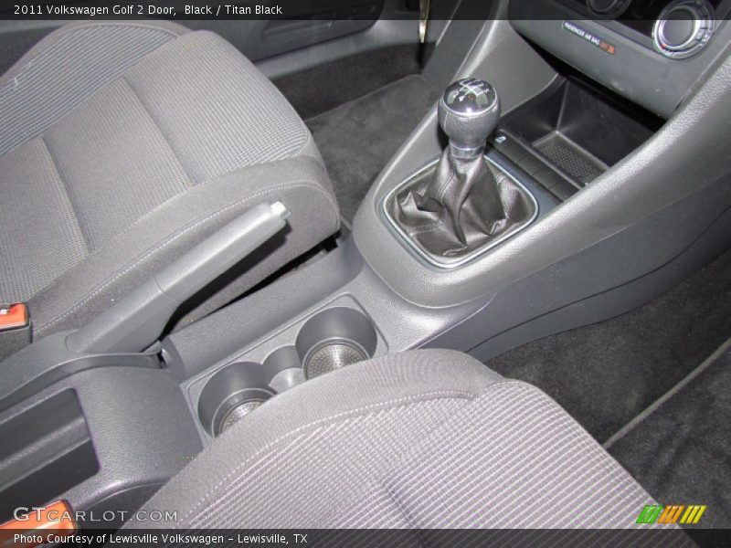 Black / Titan Black 2011 Volkswagen Golf 2 Door