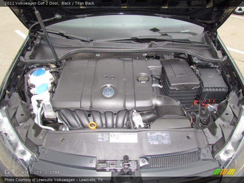  2011 Golf 2 Door Engine - 2.5 Liter DOHC 20-Valve 5 Cylinder