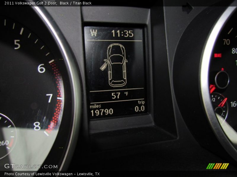 Black / Titan Black 2011 Volkswagen Golf 2 Door
