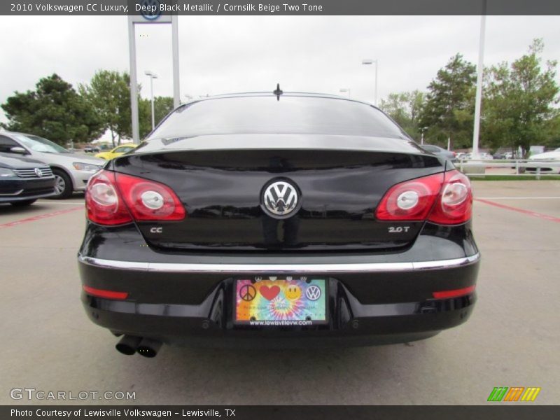 Deep Black Metallic / Cornsilk Beige Two Tone 2010 Volkswagen CC Luxury