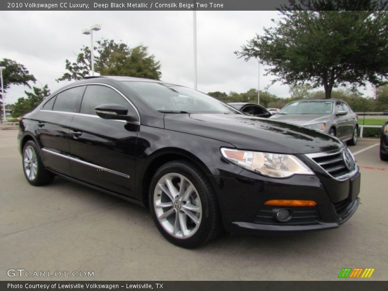 Deep Black Metallic / Cornsilk Beige Two Tone 2010 Volkswagen CC Luxury