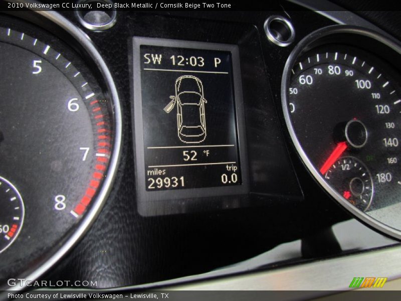 Deep Black Metallic / Cornsilk Beige Two Tone 2010 Volkswagen CC Luxury