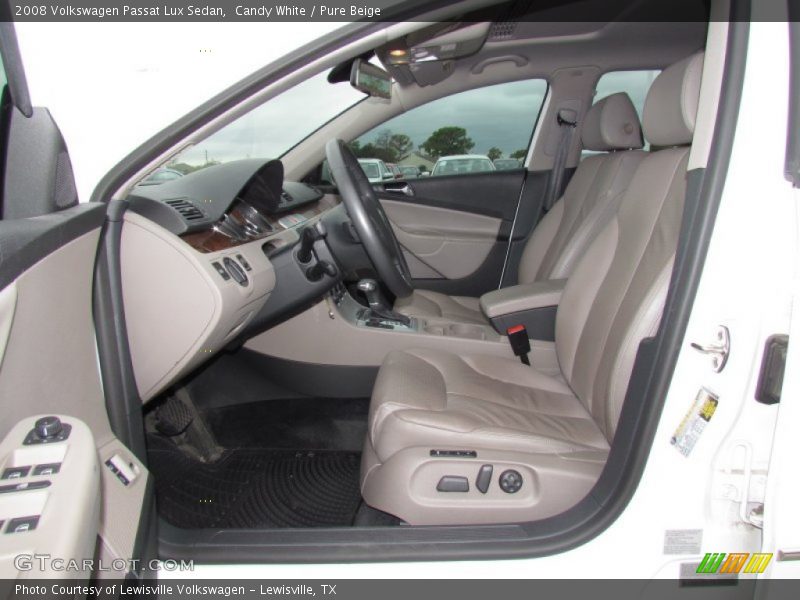  2008 Passat Lux Sedan Pure Beige Interior