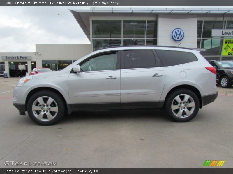 Silver Ice Metallic / Light Gray/Ebony 2009 Chevrolet Traverse LTZ