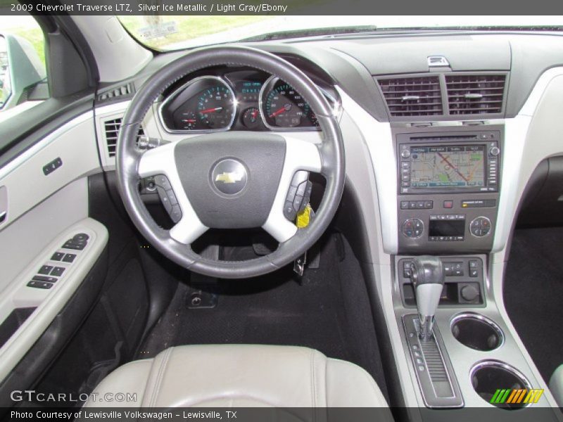 Silver Ice Metallic / Light Gray/Ebony 2009 Chevrolet Traverse LTZ