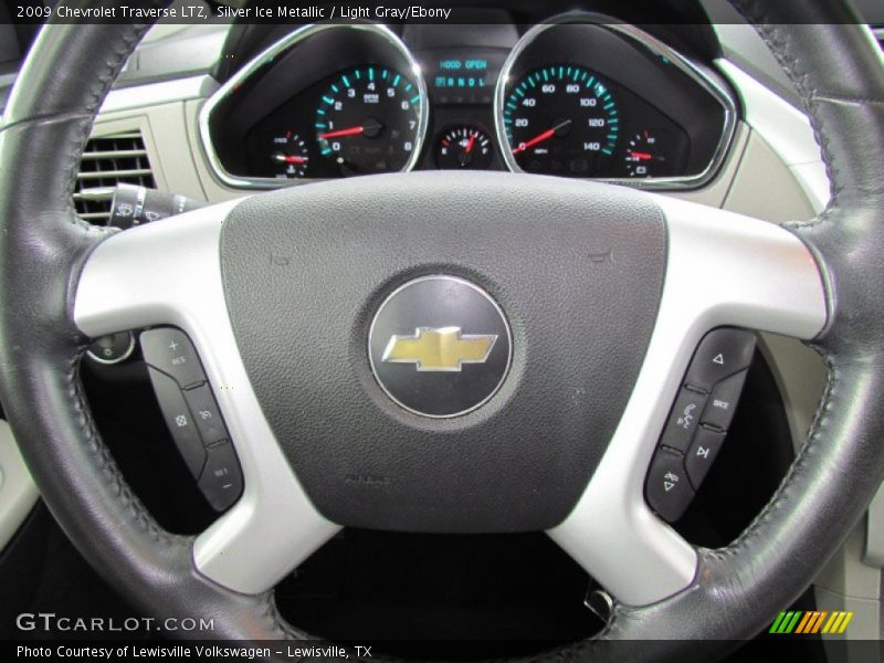 Silver Ice Metallic / Light Gray/Ebony 2009 Chevrolet Traverse LTZ