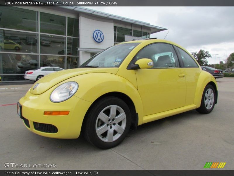 Sunflower Yellow / Grey 2007 Volkswagen New Beetle 2.5 Coupe