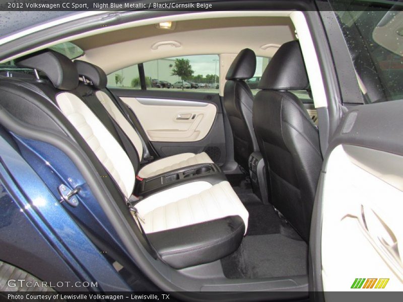 Night Blue Metallic / Black/Cornsilk Beige 2012 Volkswagen CC Sport
