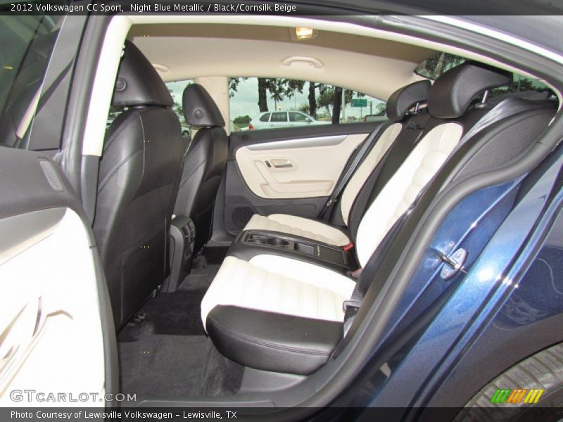 Night Blue Metallic / Black/Cornsilk Beige 2012 Volkswagen CC Sport