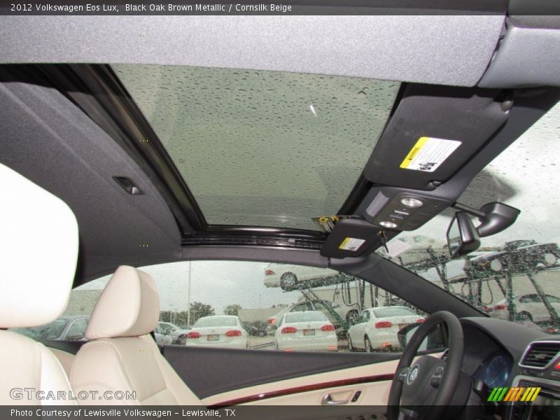 Black Oak Brown Metallic / Cornsilk Beige 2012 Volkswagen Eos Lux