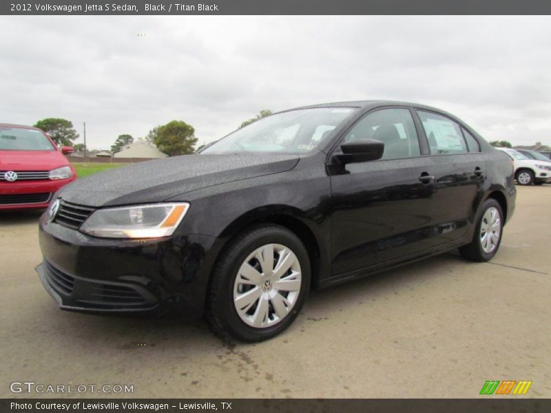 Black / Titan Black 2012 Volkswagen Jetta S Sedan