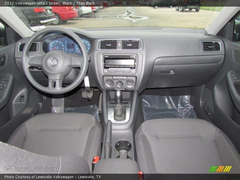 Black / Titan Black 2012 Volkswagen Jetta S Sedan