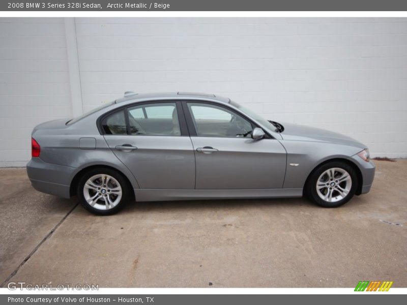 Arctic Metallic / Beige 2008 BMW 3 Series 328i Sedan