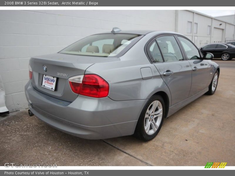 Arctic Metallic / Beige 2008 BMW 3 Series 328i Sedan