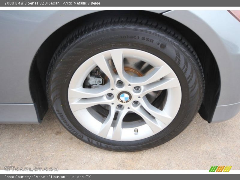 Arctic Metallic / Beige 2008 BMW 3 Series 328i Sedan