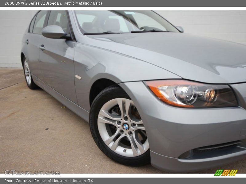 Arctic Metallic / Beige 2008 BMW 3 Series 328i Sedan