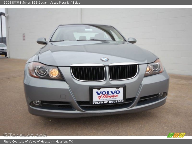 Arctic Metallic / Beige 2008 BMW 3 Series 328i Sedan