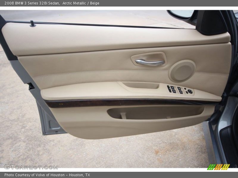 Arctic Metallic / Beige 2008 BMW 3 Series 328i Sedan
