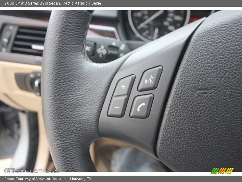 Arctic Metallic / Beige 2008 BMW 3 Series 328i Sedan