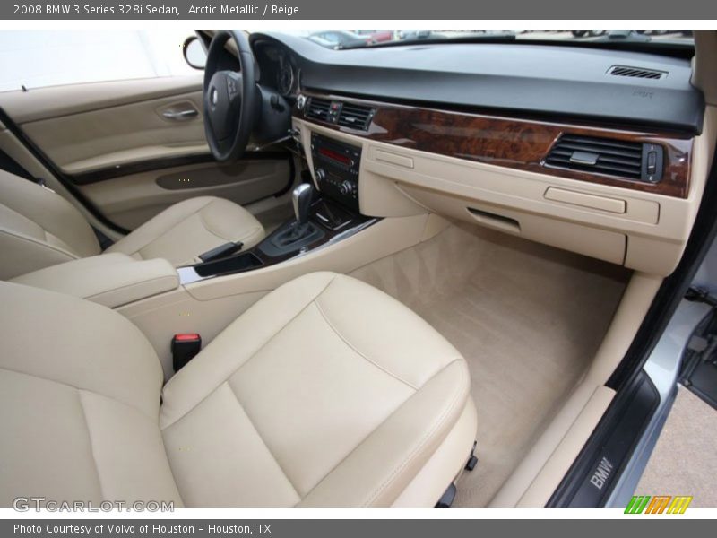 Arctic Metallic / Beige 2008 BMW 3 Series 328i Sedan