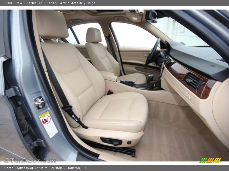 Arctic Metallic / Beige 2008 BMW 3 Series 328i Sedan