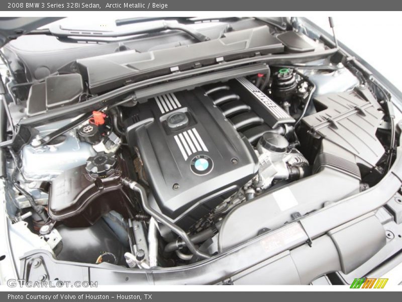 Arctic Metallic / Beige 2008 BMW 3 Series 328i Sedan