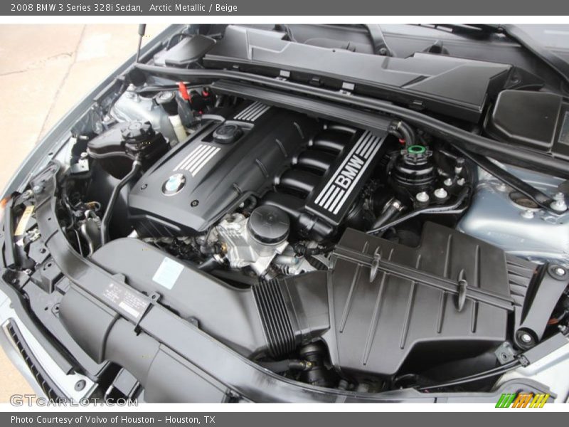 Arctic Metallic / Beige 2008 BMW 3 Series 328i Sedan