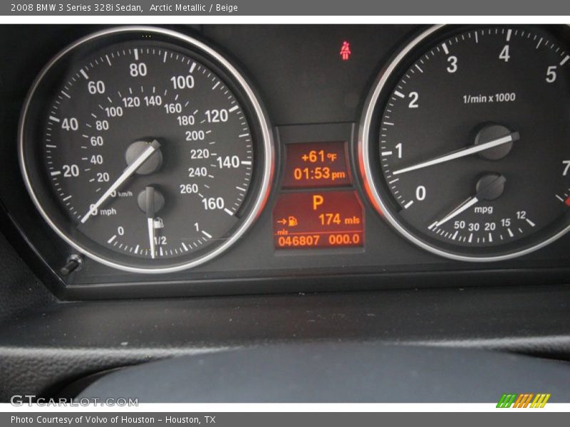 Arctic Metallic / Beige 2008 BMW 3 Series 328i Sedan