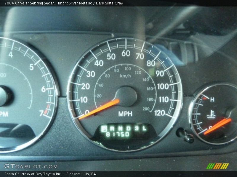 Bright Silver Metallic / Dark Slate Gray 2004 Chrysler Sebring Sedan
