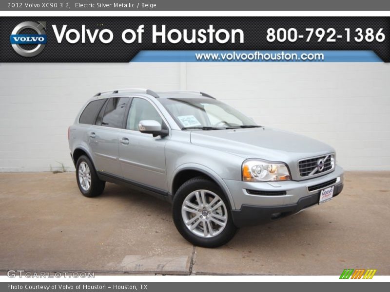 Electric Silver Metallic / Beige 2012 Volvo XC90 3.2