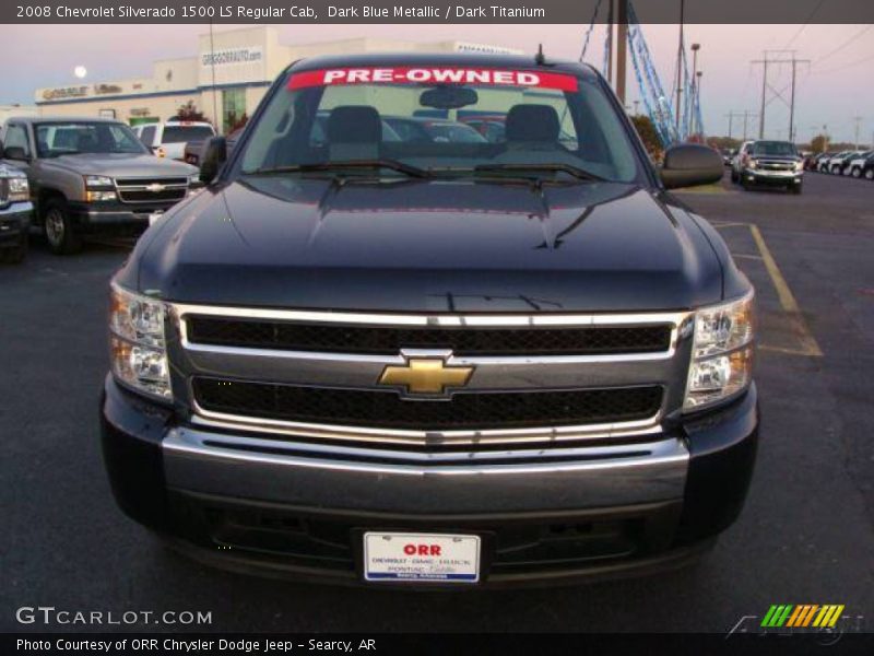 Dark Blue Metallic / Dark Titanium 2008 Chevrolet Silverado 1500 LS Regular Cab