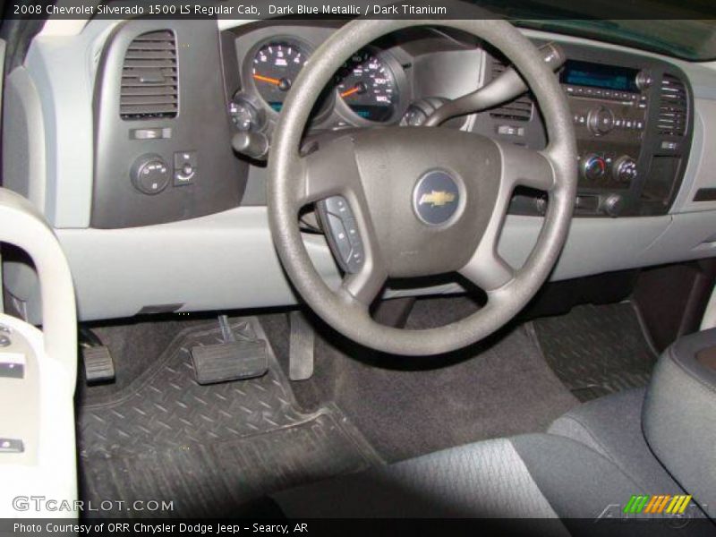Dark Blue Metallic / Dark Titanium 2008 Chevrolet Silverado 1500 LS Regular Cab
