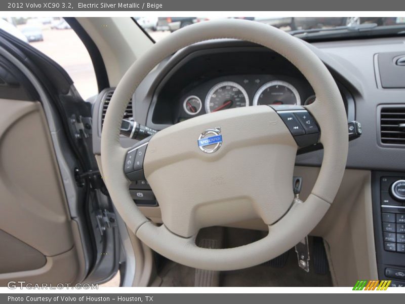 Electric Silver Metallic / Beige 2012 Volvo XC90 3.2