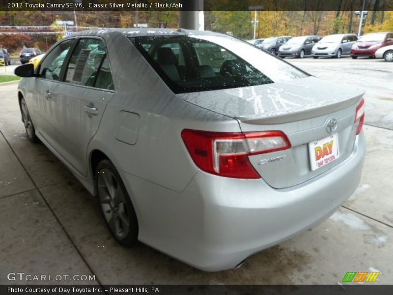 Classic Silver Metallic / Black/Ash 2012 Toyota Camry SE V6