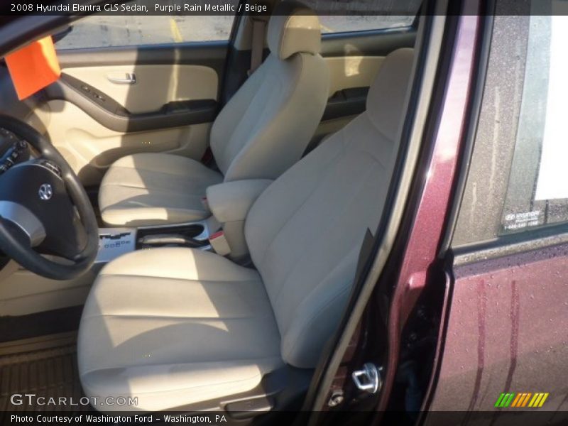 Purple Rain Metallic / Beige 2008 Hyundai Elantra GLS Sedan