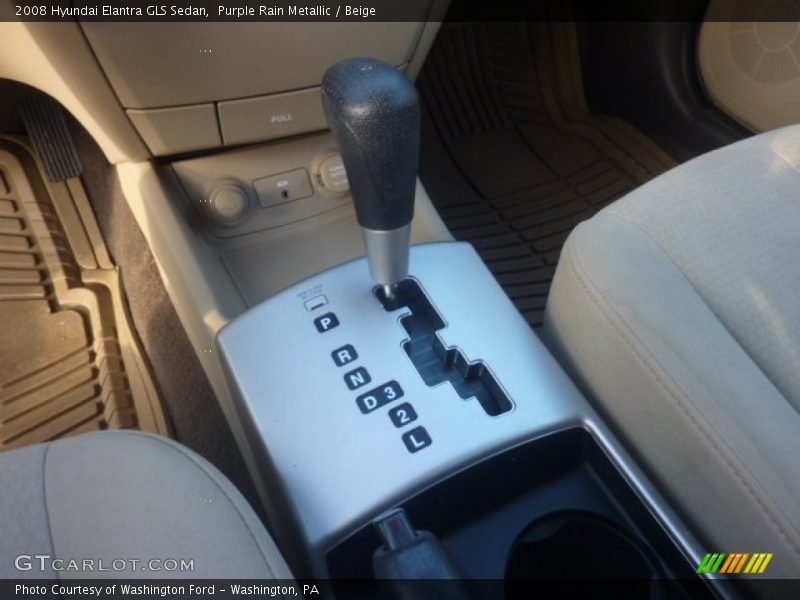 Purple Rain Metallic / Beige 2008 Hyundai Elantra GLS Sedan