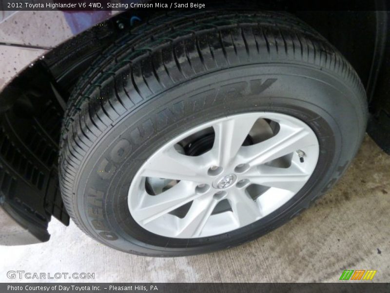 Sizzling Crimson Mica / Sand Beige 2012 Toyota Highlander V6 4WD