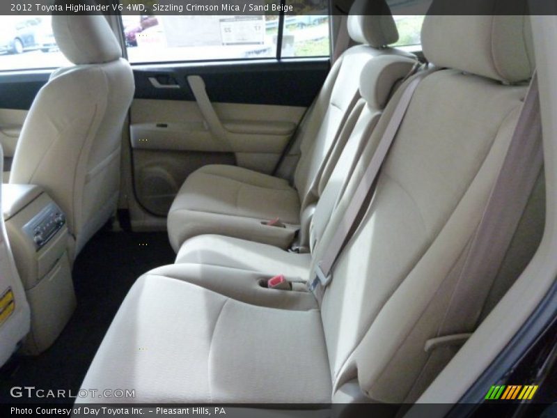 Sizzling Crimson Mica / Sand Beige 2012 Toyota Highlander V6 4WD