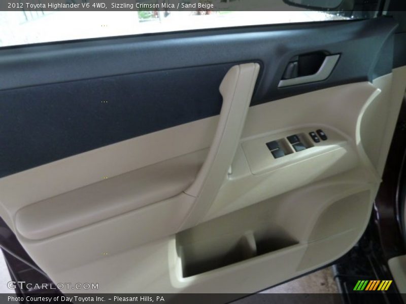 Sizzling Crimson Mica / Sand Beige 2012 Toyota Highlander V6 4WD