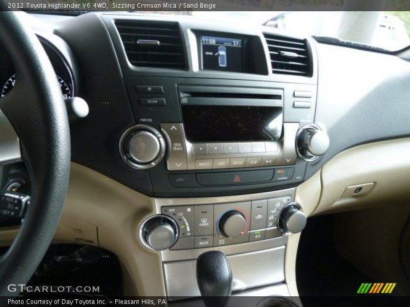 Sizzling Crimson Mica / Sand Beige 2012 Toyota Highlander V6 4WD