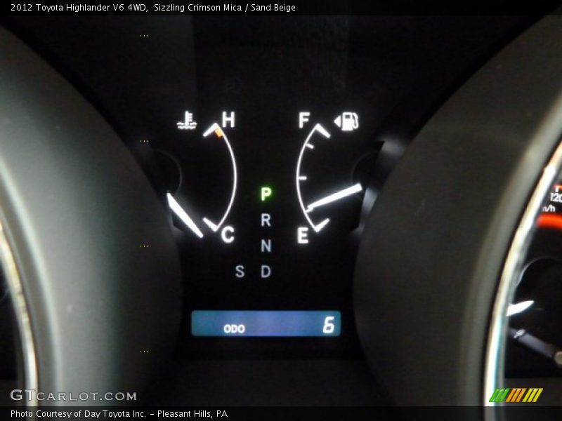 Sizzling Crimson Mica / Sand Beige 2012 Toyota Highlander V6 4WD