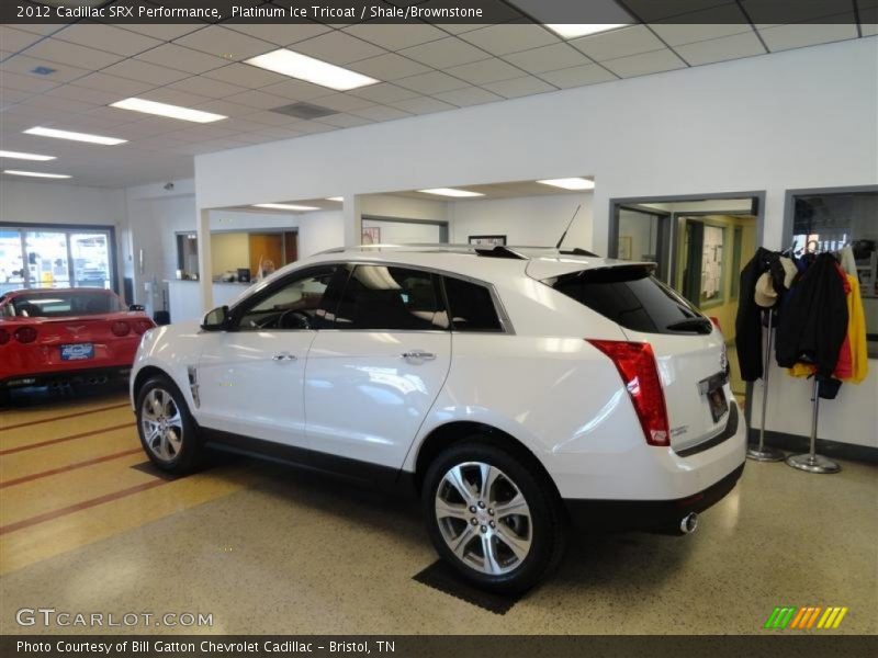 Platinum Ice Tricoat / Shale/Brownstone 2012 Cadillac SRX Performance
