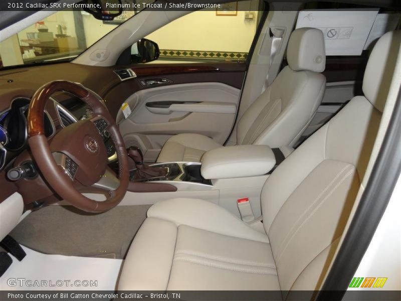 Platinum Ice Tricoat / Shale/Brownstone 2012 Cadillac SRX Performance