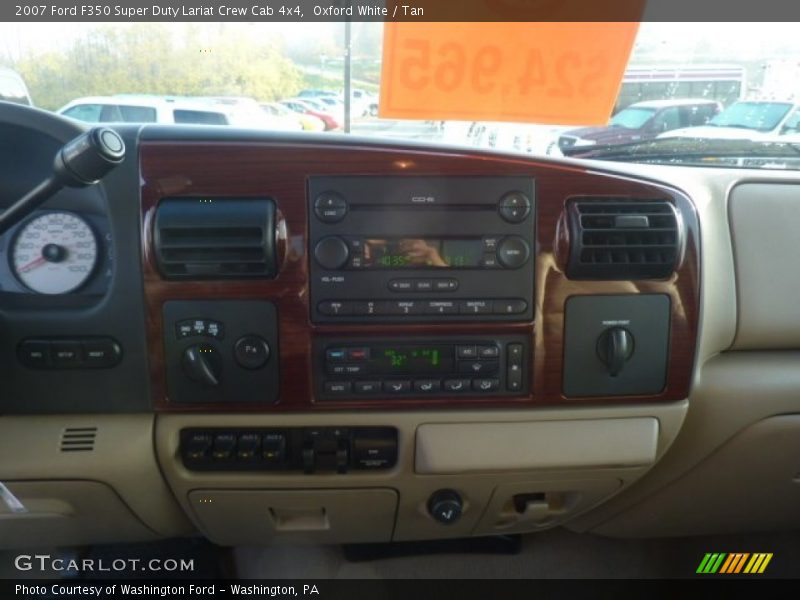 Oxford White / Tan 2007 Ford F350 Super Duty Lariat Crew Cab 4x4