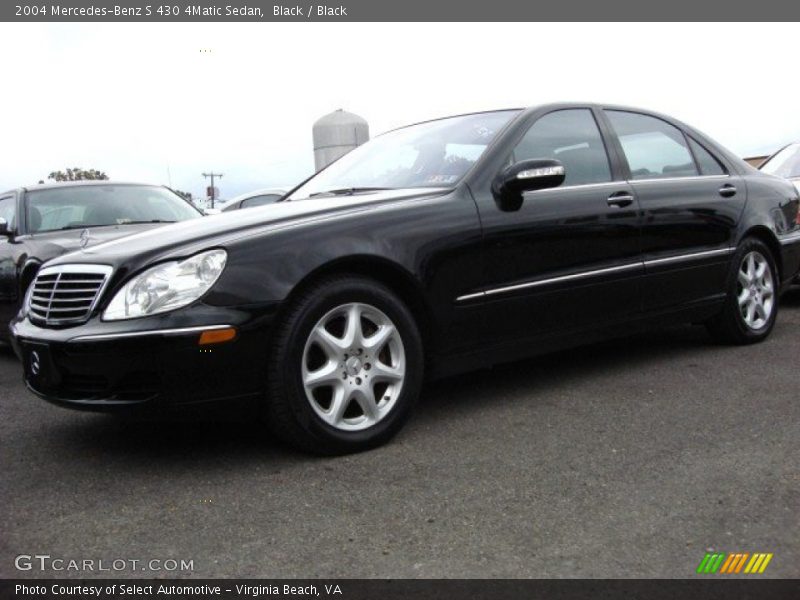 Black / Black 2004 Mercedes-Benz S 430 4Matic Sedan